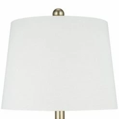 24" Faux Wood Table Lamp Silver - Cresswell Lighting 9 24" Faux Wood Table Lamp Silver - Cresswell Lighting -Desk Lamps sales shop unnamed file 5357