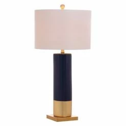 (Set of 2) 31" Dolce Table Lamp Navy/Gold (Includes CFL Light Bulb) - Safavieh 7 (Set of 2) 31" Dolce Table Lamp Navy/Gold (Includes CFL Light Bulb) - Safavieh -Desk Lamps sales shop unnamed file 536