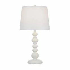 23" Balustraude Table Lamp (Includes LED Light Bulb) White - Cresswell Lighting