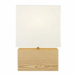 14.5" MDF Table Lamp Natural - Cresswell Lighting