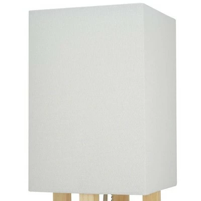 15" Square MDF Table Lamp Natural - Cresswell Lighting 3 15" Square MDF Table Lamp Natural - Cresswell Lighting - Image 3