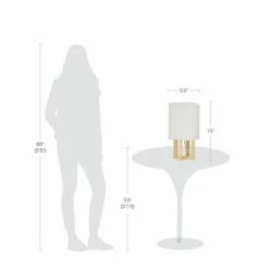 15" Square MDF Table Lamp Natural - Cresswell Lighting 9 15" Square MDF Table Lamp Natural - Cresswell Lighting -Desk Lamps sales shop unnamed file 5390