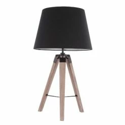 27" Compass Table Lamp Black/Gray - LumiSource -Desk Lamps sales shop unnamed file 5424