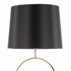 26" Moon Table Lamp Black/Gold/White - LumiSource -Desk Lamps sales shop unnamed file 5438