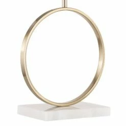 26" Moon Table Lamp Black/Gold/White - LumiSource -Desk Lamps sales shop unnamed file 5439