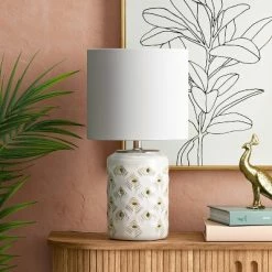 Desk Lamps sales shop 38 Diamond Cutout Table Lamp with Lit Base - Opalhouse™
