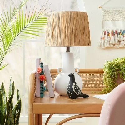 Opalhouse Designed With Jungalow Double Handle Ceramic Table Lamp (Includes LED Light Bulb) - Opalhouse™ designed with Jungalow™ White 2 Opalhouse Designed With Jungalow Double Handle Ceramic Table Lamp (Includes LED Light Bulb) - Opalhouse™ designed with Jungalow™ White - Image 2