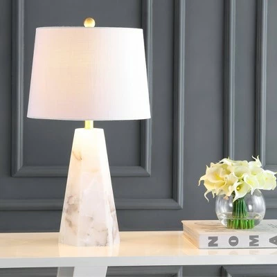 JONATHAN Y 25.5" Xio Alabaster Table Lamp (Includes LED Light Bulb) White - JONATHAN Y 1 JONATHAN Y 25.5" Xio Alabaster Table Lamp (Includes LED Light Bulb) White - JONATHAN Y