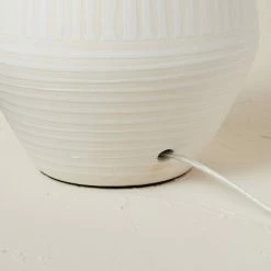 Opalhouse Designed With Jungalow Ceramic Table Lamp with Natural Shade Cream (Includes LED Light Bulb) - Opalhouse™ designed with Jungalow™ -Desk Lamps sales shop unnamed file 5502