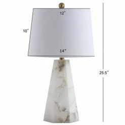 JONATHAN Y 25.5" Xio Alabaster Table Lamp (Includes LED Light Bulb) White - JONATHAN Y 5 JONATHAN Y 25.5" Xio Alabaster Table Lamp (Includes LED Light Bulb) White - JONATHAN Y -Desk Lamps sales shop unnamed file 551