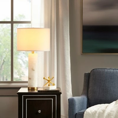 Hampton Hill 30" Prague Table Lamp White 3 Hampton Hill 30" Prague Table Lamp White - Image 3