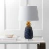 JONATHAN Y 23" Ceramic Pineapple Table Lamp (Includes Energy Efficient Light Bulb) - JONATHAN Y Blue