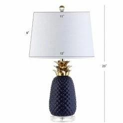 JONATHAN Y 23" Ceramic Pineapple Table Lamp (Includes Energy Efficient Light Bulb) - JONATHAN Y Blue -Desk Lamps sales shop unnamed file 560