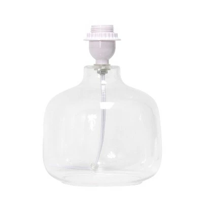 Glass Table Lamp with Fabric Shade Fresh White - Simple Designs 5 Glass Table Lamp with Fabric Shade Fresh White - Simple Designs - Image 5