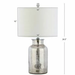 JONATHAN Y 24.5" Glass Esmee Mercury Table Lamp (Includes LED Light Bulb) Silver - JONATHAN Y -Desk Lamps sales shop unnamed file 579