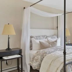 (25" x 30") 3-way Adjustable Madison Table Lamp Dark Bronze - Cal Lighting