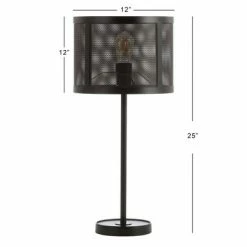 JONATHAN Y 25" Metal Wilcox Minimalist Table Lamp (Includes LED Light Bulb) Black - JONATHAN Y -Desk Lamps sales shop unnamed file 597