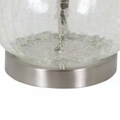 22.5" Set of 2 Crackled Teardrop Table Lamp Clear - Decor Therapy -Desk Lamps sales shop unnamed file 603