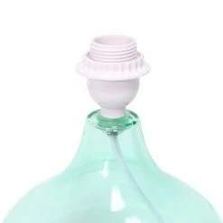 Glass Raindrop Table Lamp with Fabric Shade Aqua - Simple Designs -Desk Lamps sales shop unnamed file 611