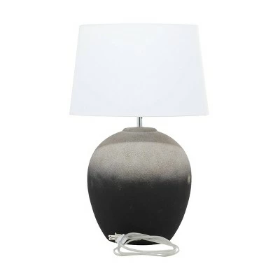 Olivia & May 23" x 15" Modern Ceramic Table Lamp Black - Olivia & May 9 Olivia & May 23" x 15" Modern Ceramic Table Lamp Black - Olivia & May - Image 9