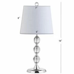 JONATHAN Y 20" Crystal Hudson Mini Table Lamp (Includes LED Light Bulb) Clear - JONATHAN Y -Desk Lamps sales shop unnamed file 638