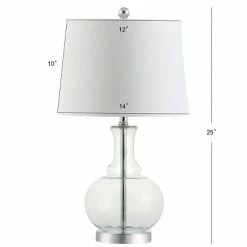 JONATHAN Y 25" Lavelle Glass Table Lamp Set Of 2 Clear (Includes LED Light Bulb) - JONATHAN Y -Desk Lamps sales shop unnamed file 682