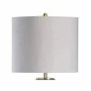 Round Clear Glass Table Lamp with Polished Steel Base - StyleCraft