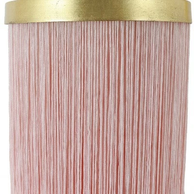 26.5" Framboise Fringe Shade Table Lamp Gold Leaf - Decor Therapy 2 26.5" Framboise Fringe Shade Table Lamp Gold Leaf - Decor Therapy - Image 2