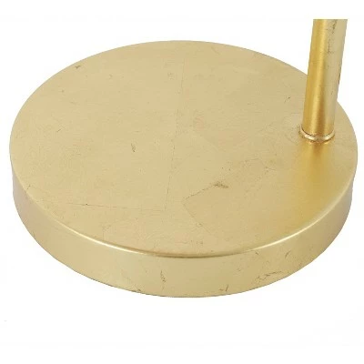 26.5" Framboise Fringe Shade Table Lamp Gold Leaf - Decor Therapy 4 26.5" Framboise Fringe Shade Table Lamp Gold Leaf - Decor Therapy - Image 4