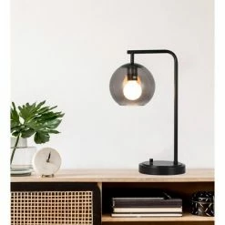 Smoke Glass Table Lamp Black (Includes LED Light Bulb) - Project 62™ 7 Smoke Glass Table Lamp Black (Includes LED Light Bulb) - Project 62™ -Desk Lamps sales shop unnamed file 74