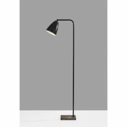 Vincent Floor Lamp Black - Adesso