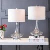 JONATHAN Y 25.5" (Set of 2) Cecile Glass Teardrop Table Lamp (Includes Energy Efficient Light Bulb) - JONATHAN Y Cobalt
