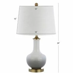 JONATHAN Y 25" Gradient Ceramic/Brass Table Lamp White/Gray (Includes LED Light Bulb) - JONATHAN Y 5 JONATHAN Y 25" Gradient Ceramic/Brass Table Lamp White/Gray (Includes LED Light Bulb) - JONATHAN Y -Desk Lamps sales shop unnamed file 795