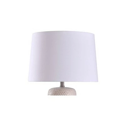 Galey Woven Wicker Textured Design Table Lamp with Tapered Drum Shade Beige - StyleCraft 1 Galey Woven Wicker Textured Design Table Lamp with Tapered Drum Shade Beige - StyleCraft