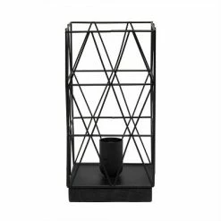 Metal Geometric Square Table Lamp Black - Simple Designs -Desk Lamps sales shop unnamed file 844