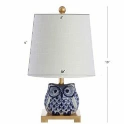 JONATHAN Y 16" Ceramic Justina Mini Table Lamp (Includes LED Light Bulb) Blue - JONATHAN Y -Desk Lamps sales shop unnamed file 876