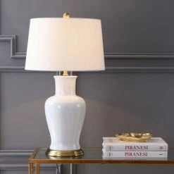 JONATHAN Y 29" Ceramic Julian Table Lamp (Includes LED Light Bulb) - JONATHAN Y Navy