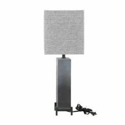 Olivia & May 26" x 15" Modern Metal Table Lamp Gray - Olivia & May -Desk Lamps sales shop unnamed file 916