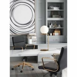 25" Modern Geometric Table Lamp (Includes Light Bulb) Brass - ZM Home -Desk Lamps sales shop unnamed file 920