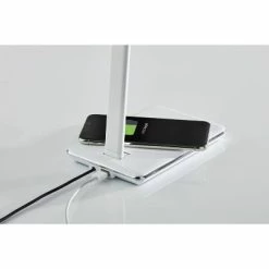 16" Declan Charge Wireless Charging Multi-Function Desk Lamp (Includes LED Light Bulb) White - Adesso -Desk Lamps sales shop unnamed file 942