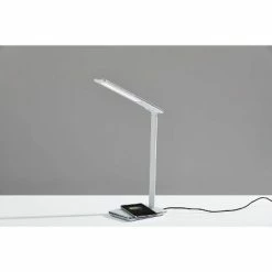 16" Declan Charge Wireless Charging Multi-Function Desk Lamp (Includes LED Light Bulb) White - Adesso -Desk Lamps sales shop unnamed file 944