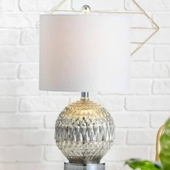 JONATHAN Y 20.5" Glass/Metal Krister Table Lamp (Includes LED Light Bulb) Silver - JONATHAN Y 7 JONATHAN Y 20.5" Glass/Metal Krister Table Lamp (Includes LED Light Bulb) Silver - JONATHAN Y -Desk Lamps sales shop unnamed file 955