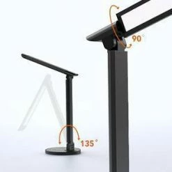 LED 12W Table Lamp (Includes LED Light Bulb) Black - TaoTronics