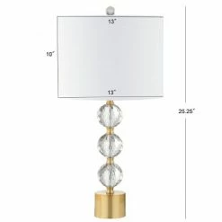 JONATHAN Y 25.25" Crystal Ashley Table Lamp (Includes LED Light Bulb) White - JONATHAN Y -Desk Lamps sales shop unnamed file 970