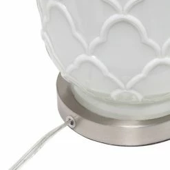 Argyle Classic Table Lamp with Fabric Shade White - Lalia Home -Desk Lamps sales shop unnamed file 979