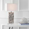 JONATHAN Y 29" Cannon Seashell and Crystal Table Lamp (Includes LED Light Bulb) Beige - JONATHAN Y